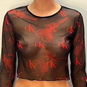 Calvin Klein Mesh Top